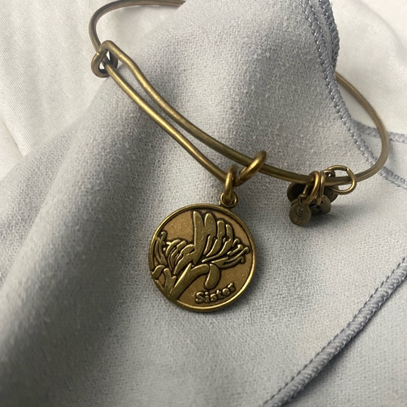 Alex and Ani Women’s Gold Sister Charm Bracelet - Picture 2 of 7